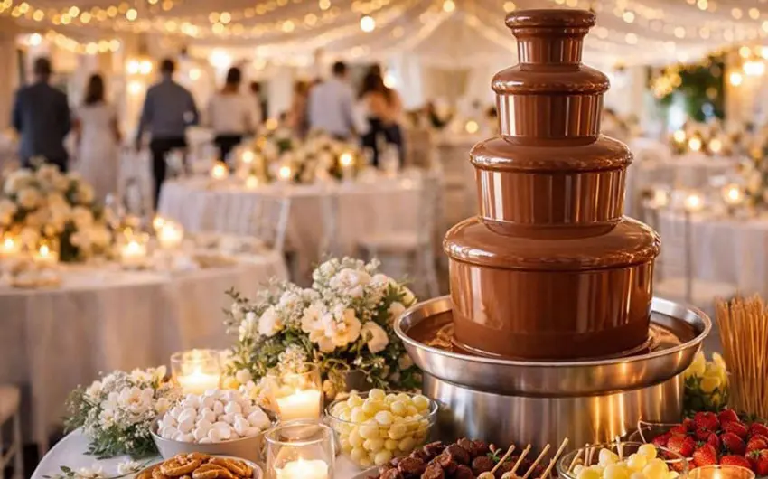 اجرای آبشار شکلات جدید 